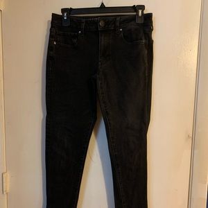 Black American Eagle Super Stretch Skinny Jeans